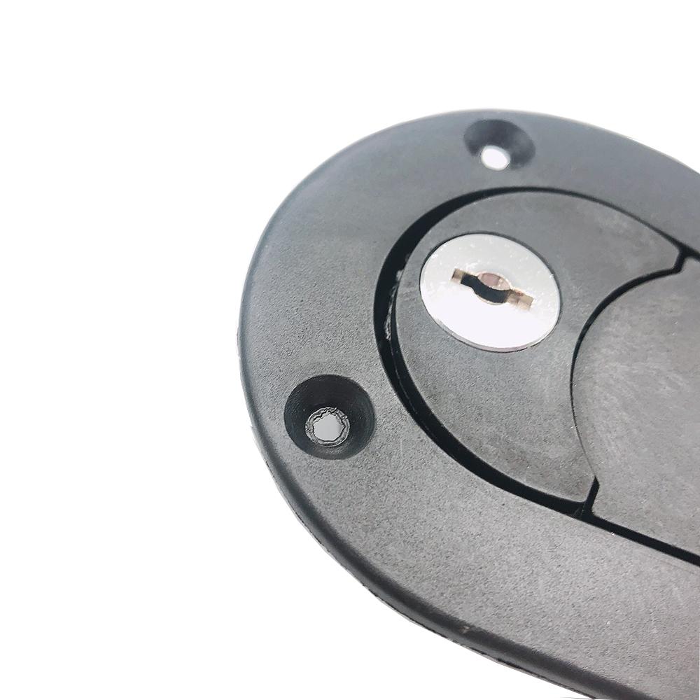RESO--Universal Racing Car Hood Pin Engine Bonnet Latch Lock Kit Refitting with Keys Hood Lock Black/Carbon