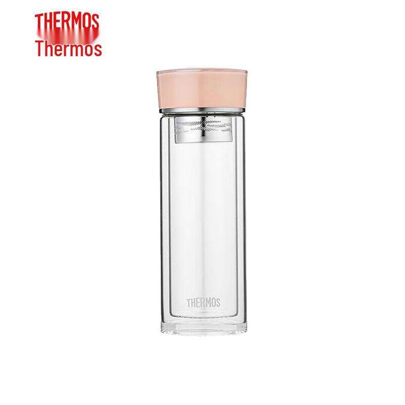 THERMOS Double Wall Tea Infuser Glass Bottle