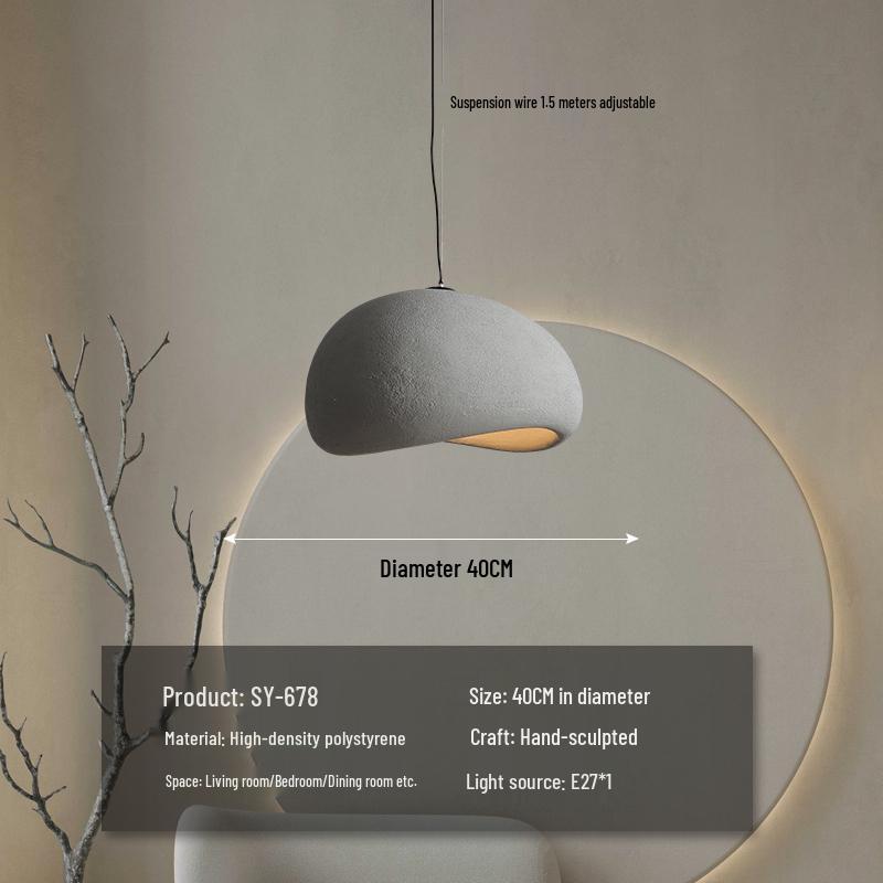 Wabi-Sabi Zen Pendant Light: Retro & Artistic Design for Restaurants, Living Rooms, and Bedrooms