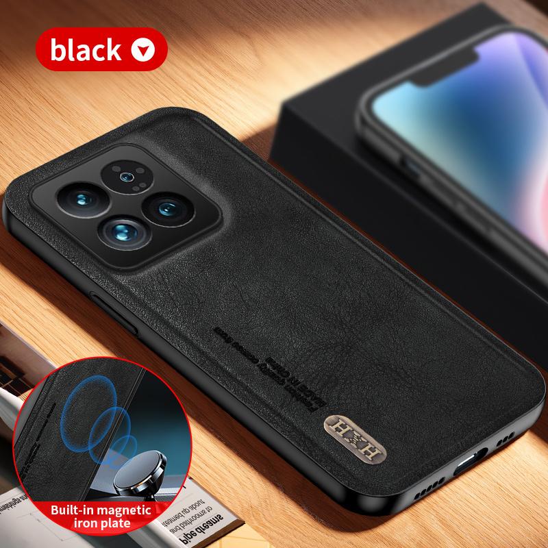 

Винтажный кожаный чехол для телефона Xiaomi 14 13 13T 12T Redmi Note 12S 12 13 Poco F5 X6 Pro Neo со встроенным магнитом и присоской Poco X6 Neo