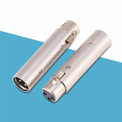 Vbestlife 3-Pin XLR Male To Female Audio Microphone Adapter Connector, Noise-Resistant, High Conductivity, Ultra-Durable, XLR 3-Pin Connectors, Set of