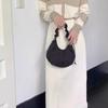 Folded Cloud Bag Versatile Messenger Bag Spring And Summer Drawstring Canvas Bag Niche Design Armpit Bag