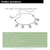 Crown Dream Anklet Silver Thick Platinum Temperament Anklet Women'S Simple Foot Jewelry