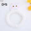 1/3Pcs Cartoon Cat Decor Headbands Coral Fleece Elastic Makeup Face Wash Hair Band Women Spa Headband