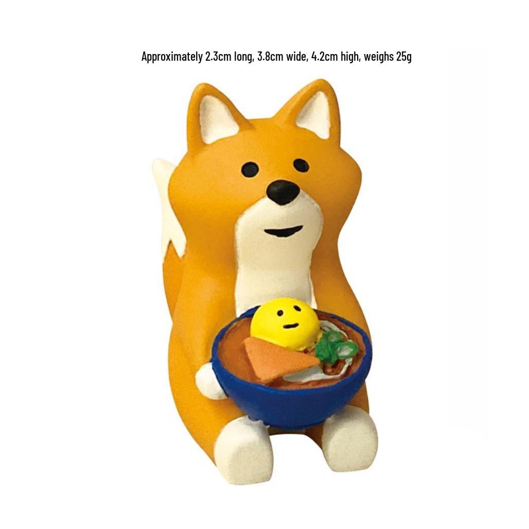 ZAKKA Japanese Cat Ornament: Resin Xiaolongbao Scene Decoration & Toy Figure