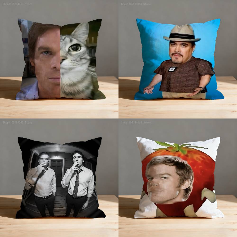 D-Dexter Morgan Pillow Case For Sofa Decor Car Office Room Printing Cushion Cover Decorations and Protector