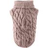 Winmany Pet Dog Turtleneck Knitting Sweater Coat Winter Warmer Thickening Pullover Knitwear Crochet Coat Clothes for Small Medium Dog Cat