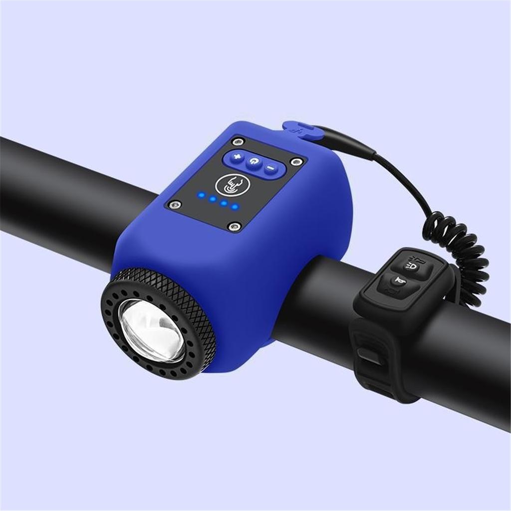 Kids Bicycle Front Light Horn 2‑in‑1, USB Rechargeable High Bright Rainproof Bike Headlight for Night Riding Mountain Bicycle