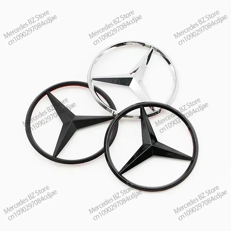 CRU1 81mm ABS Car Rear Badge Sticker 3pins Snap Trunk Emblem Decal For Mercedes Benz C-class C450 C43 AMG W205 2016-2021 A2058174500