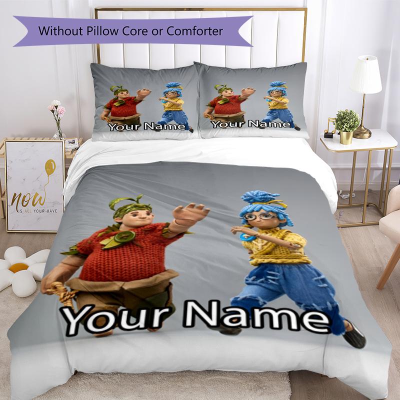 3pcs Custom Name May & Cody Bedding Set Duvet Cover Closure Includes 1 Duvet Cover & 2 Pillowcases, Soft and Comfortable for All Seasons.