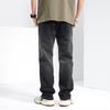 New Spring and Summer Men's Loose Straight American High Street Stretch Black Jeans