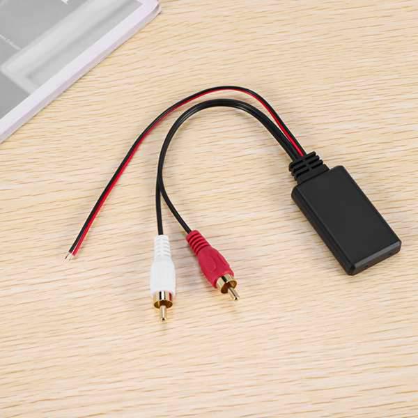 

10-Piece Black Universal Car Bluetooth Music Adapter with RCA, Plastic Material None