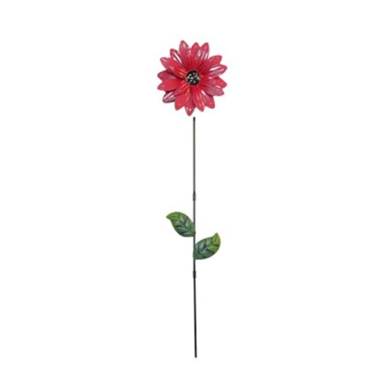 Metal Flower Garden Stake Decorative Flowers Yard Art for Spring Outdoor Yard Porch Lawn Pathway Pot Decoration
