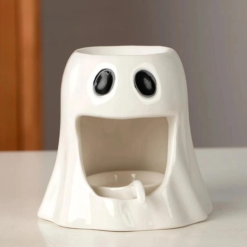 2025 Hot Ceramic Incense Burner Ceramic Essential Oil Burner Fragrance Warmer Tealight Candle Holder Aroma Diffuser Wax Incense