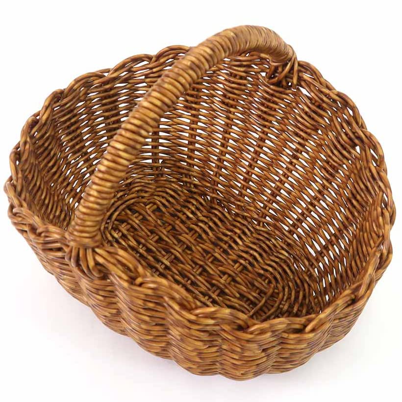 Basket with a Single Small 22 X 17 X Cm Handle Height 5 Looks Like Natural Perfect for Rooms with a Natural Making It Ideal for Kitchen and Garden