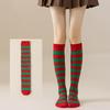 1 Paar knielange schwarze weiße rosa Wadenstrümpfe warme gestreifte Socken für Jungen Mädchen japanischer Stil bunte gestreifte Socken
