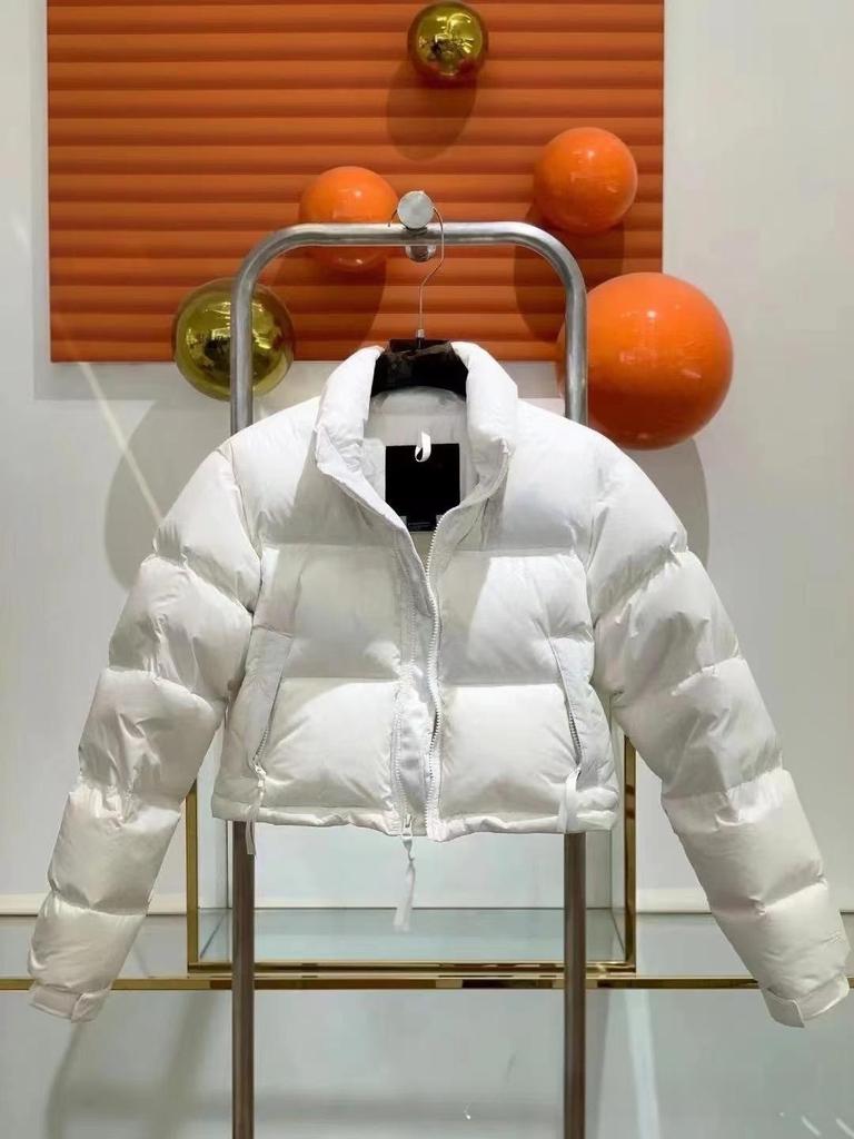Short Kendou down jacket Jenna US version pod embroidered women's high-waisted stand-up neck bread jacket