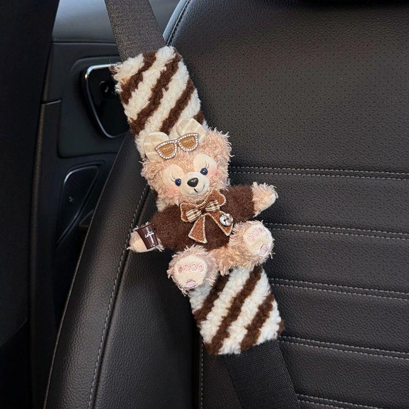 

Car Seatbelt Shoulder Pads Shelliemay Duffy Car Seatbelt Decoration Anti-Wear Clothing Couple Set for Women Dark Chocolate American Shirley Rose