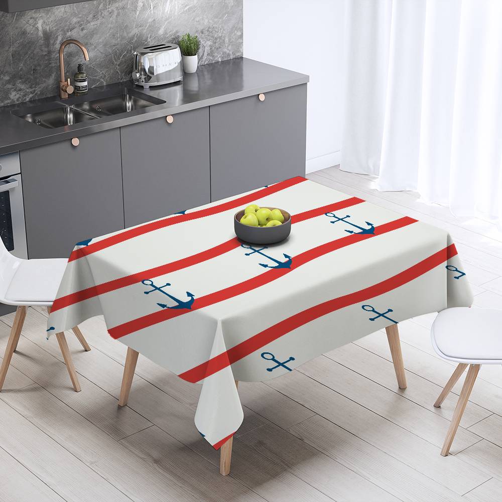 Tischdecke mit Meeresmotiv - Für Abendessen zu Hause/Hochzeiten/Bankette/Partys im Freien, Hoteldekoration