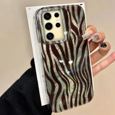 Zebra Leopard Vzor INS Y2K Pouzdro na telefon pro ženy Dívky pro Samsung Galaxy S25 S24 S23 S22 S21 S20 FE Plus Ultra Silikonový Kryt