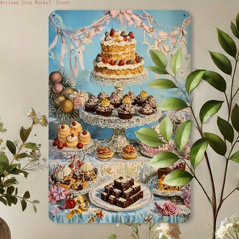 6PCS Funny Metal Signs, Vintage Style Tin Poster Collection for Home, Farmhouse,  Holiday Party Decor!