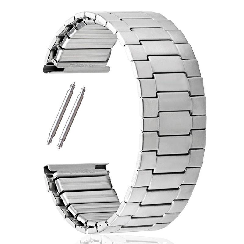Stainless steel elastic retractable metal watch band compatible with Huawei watch2 proGlorymagicWatch band22mmMale