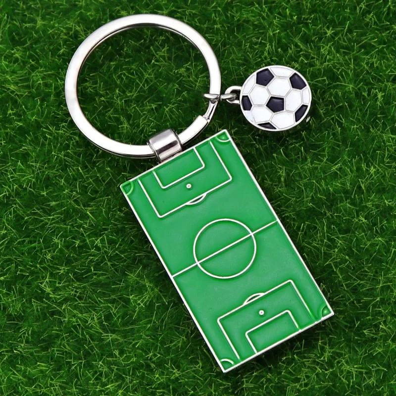 Creative Football Basketball Cards Keychain  Fan Commemorative Gift Club Keyrings Bag Pendant