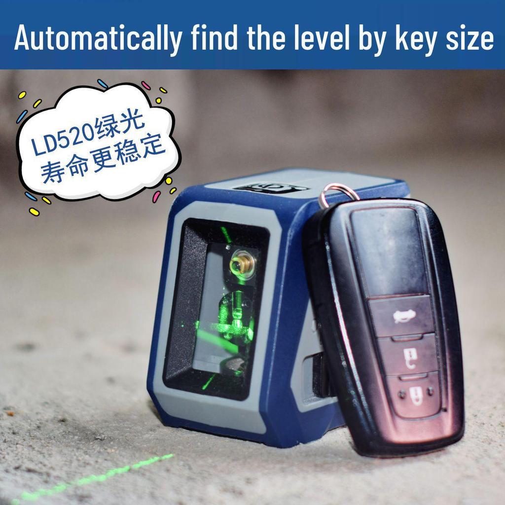 Compact Ultra-Portable Green Beam Laser Level with Automatic Leveling