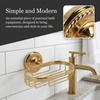 Copper Soap Holder Twist Design Soap Dish Durable Soap Basket  Bathroom Shower Kitchen