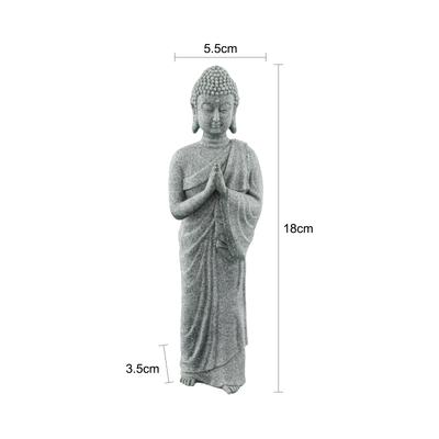 Ornaments Buddha 3.5x5.5x18cm Garden Outdoor Sandstone Resin Standing Stone High Quality Material Practical Use