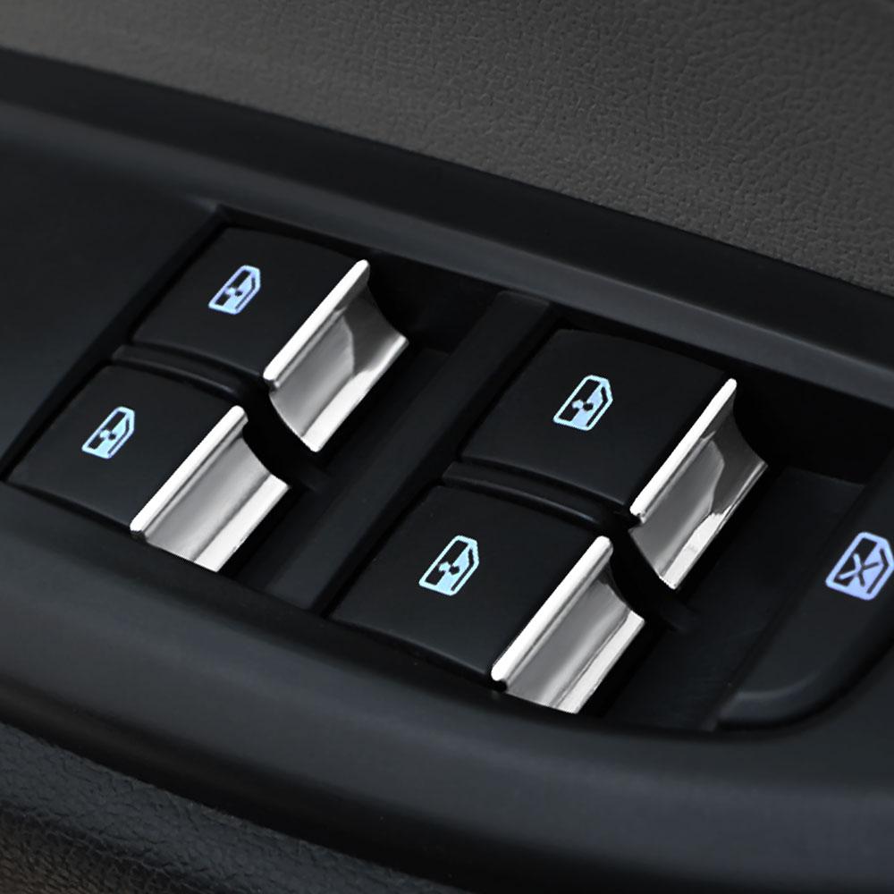 For Chevrolet Cruze 2009-2015 Car Window Lift Button Sticker Sequins 7pcs/set Trim Accessories