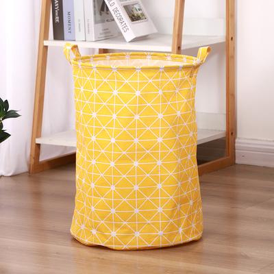 1 unidad Diámetro 35 cm Cesta de Almacenamiento de Tela Cilíndrica Asa Reforzada Bolsa de Almacenamiento Plegable Gran Capacidad Cestas para Ropa Sucia Artículos del Hogar