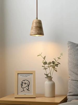 Yellow Marble Hanging Light Dining Room Japan Bedside Pendant Lamp Hotel Restaurant Nordic Travertine Droplight
