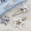 8pcs Silver Metal Star Hair Clip Comfortable And Secure Hair Accessories For Women And Girls Suitable For Weddings