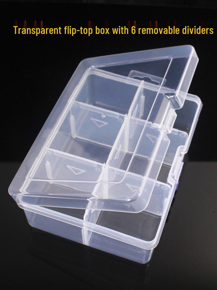 PP Transparent Dustproof Lock Box for Jewelry, Keys, Electronic Parts, and Ornaments