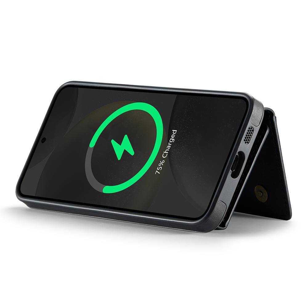 For Samsung Galaxy S24+ Case Compatible with MagSafe PC+TPU+PU Phone Cover