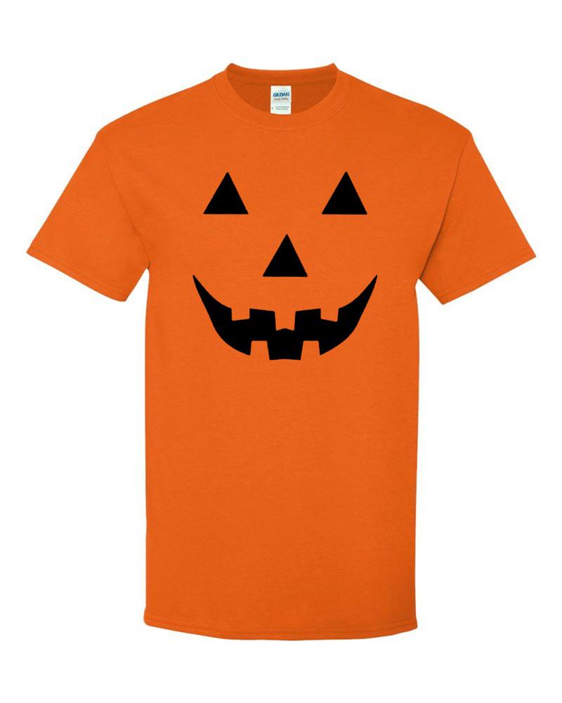 Halloween T Shirt Pumpkin Face Jack O Lantern Spooky Funny Tee Unisex T-Shirt M