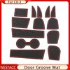 Silicon Car Door Groove Mat Anti-Slip Water Cup Pad Gate Slot Mats for Mazda CX-3 CX3 CX 3 2015 2016 2017 2018 