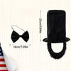 Abrahams Lincolns Costume Accessories Beard Mustache Top Hat Necktie Presidents Day Costume Halloween Cosplay Costumes
