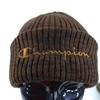 Champion Knit Cap Women's Men's Knit Hat Beanie Unisex Brown