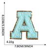 Computer Embroidery Label English Alphabet Phnom Penh Chenier Towel Embroidery Badge Sticker Clothing Accessories Decorative Embroidery Cloth Sticker