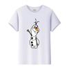 Kawaii Disney Frozen Olaf Cartoon Boy Tees Girls Loose T-shirt Harajuku Y2k Blouses Kids Tops O-Neck Tshirt Gothic Clothes