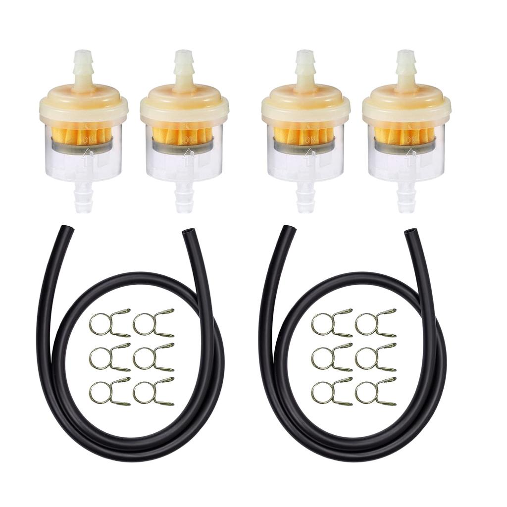 MAEXUS Gasoline Hose and Fuel Filter Set with 2 Fuel Hoses + 8 Lips