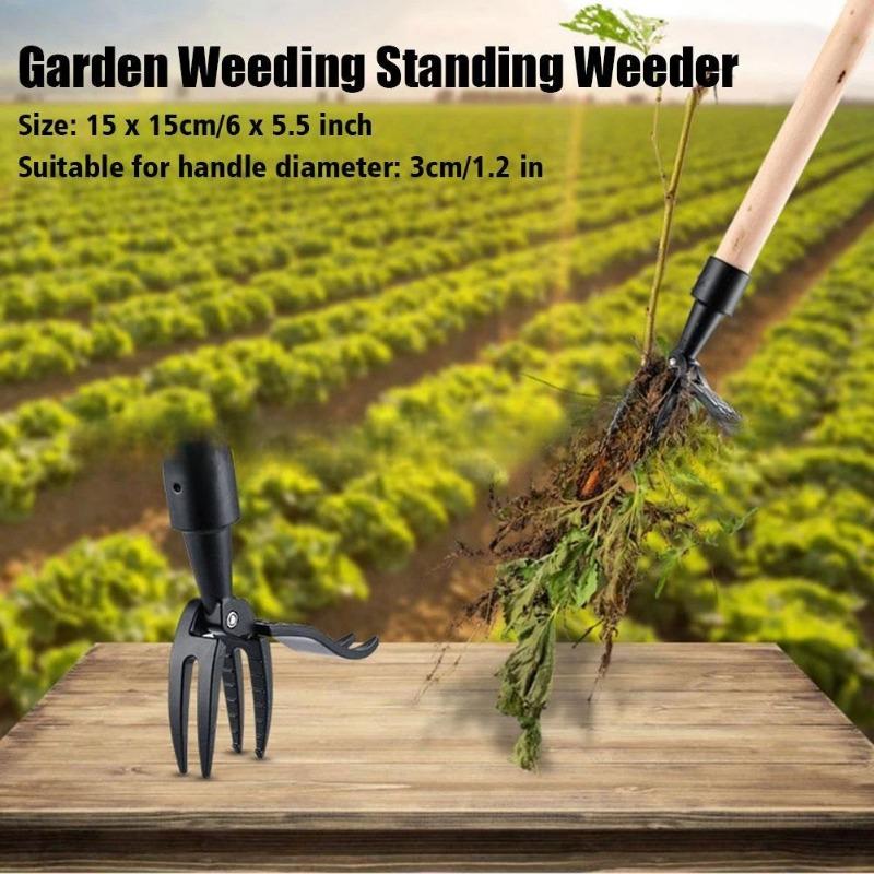 1PC hot-selling vertical weeder tool weeding head, weeding shovel garden stainless steel weeding claw hook tool