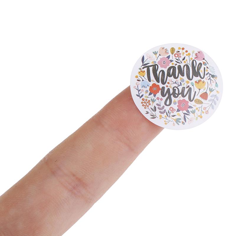 Thank You Stickers Seal Labels Cute Stickers 500Pcs Per Roll Stationery Sticker