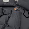 Light luxury style minimalist solid color skin friendly matte bedding set of3 pcs without core, 1duvet cover and2 pillow covers