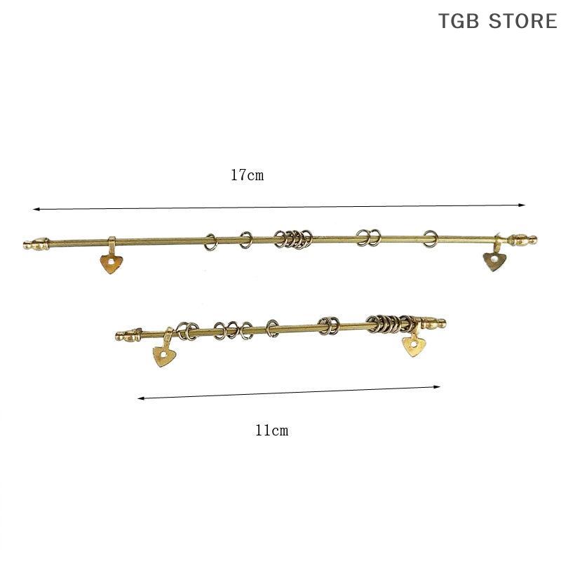 1 Pcs Dollhouse Removable Metal Curtain Rod Miniature Model Children Handmade Toy Doll Accessories