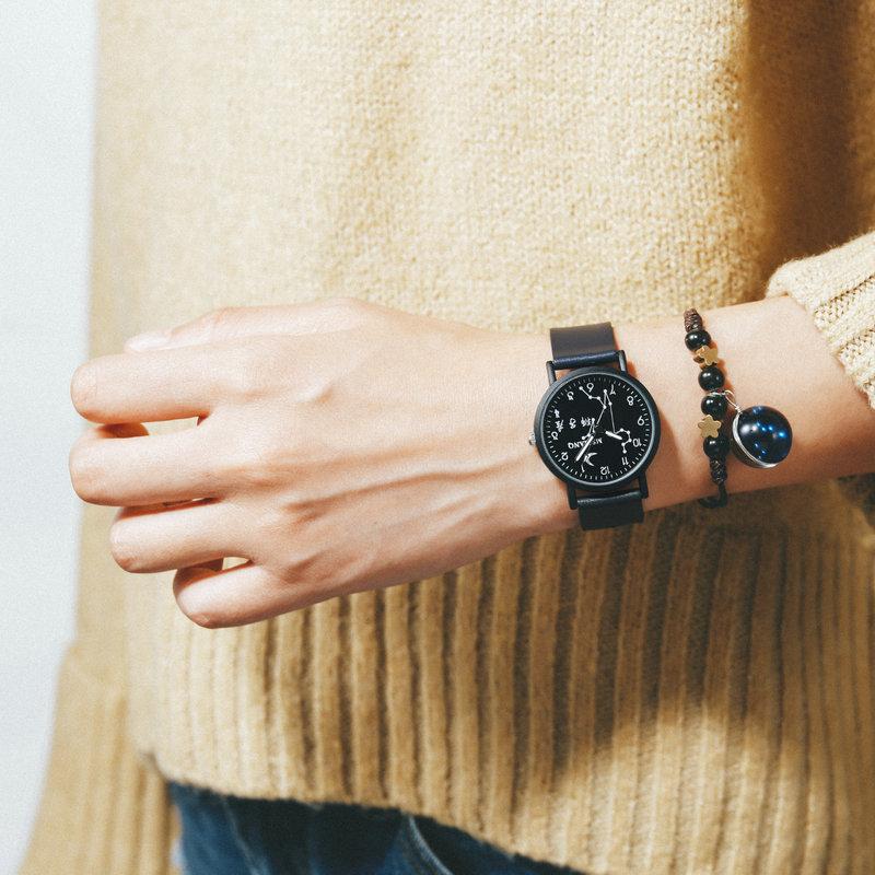 Twelve Constellations Watch Male And Female Students Simple Trend Wind Couple Luminous Student Watch