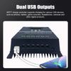 100A MPPT Solar Charge Controller for 12 24 36 48V Auto RV Acid Lithium Battery LCD Display Dual USB Intelligent