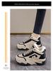 Women's Korean-Style Fleece-Lined High-Top Shoes - Versatile, Thick-Soled, Warm, Cotton Sporty Casual Dad Shoes